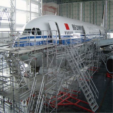 De alumínio Andaime para a Manutenção de Aeronaves